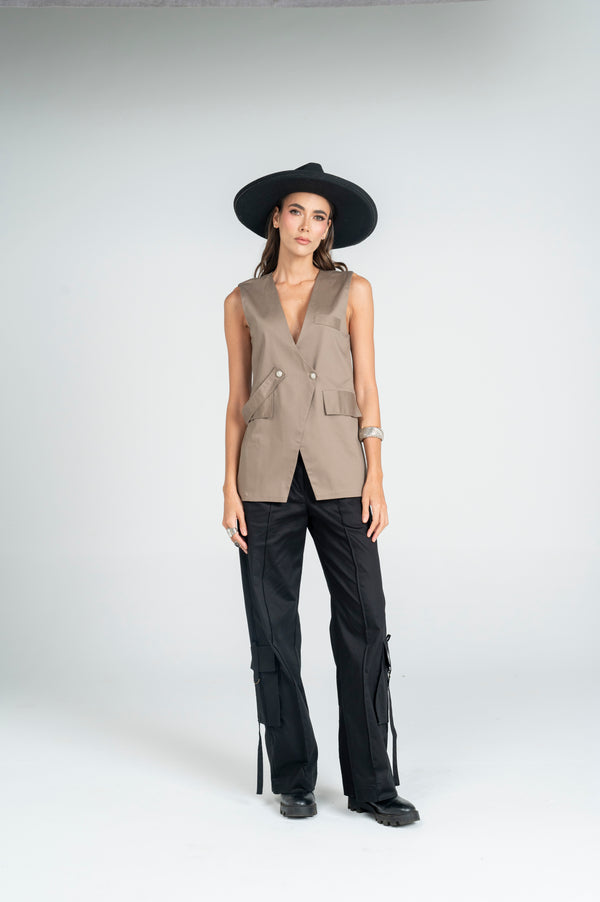 CHALECO LYRA BROWN